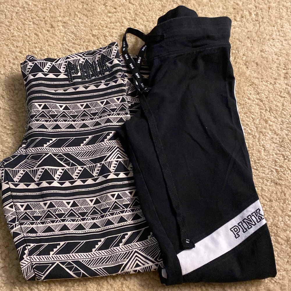 Pink by Victoria’s Secret yoga pants set of 2